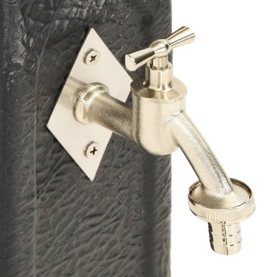 Antrasiitti puutarhan vesisäiliö hanalla Hegyi (kivijäljitelmä)