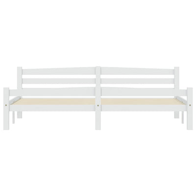 Valkoinen sängynrunko Militia 200x200cm (mänty)