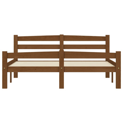 Hunajanruskea sängynrunko Militia 140x200cm (mänty)