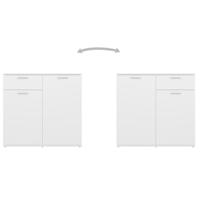 Valkoinen senkki Bayko 80x36x75cm (puinen)