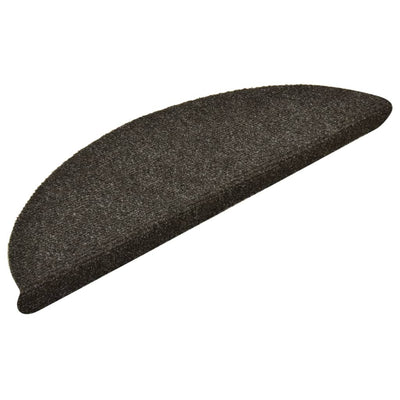 Itsekiinnittyvät porrasmatot 5 kpl vaaleanruskea 56x17x3 cm