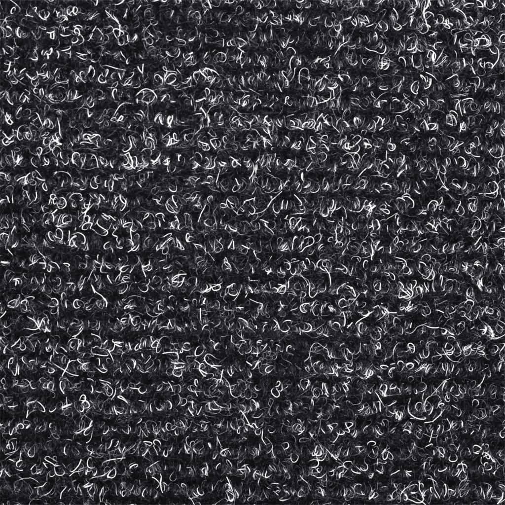Tummanharmaa itsekiinnittyvät porrasmatot Corbett 65x21x4cm (5 kpl)