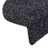 Itsekiinnittyvät porrasmatot 5 kpl musta 65x21x4 cm neulahuopa