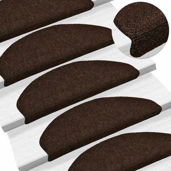Porrasmatot itseliimautuvat 10 kpl 65x21x4 cm ruskea puolipyöreä suuri