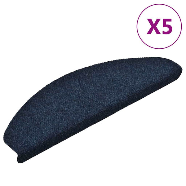 Porrasmatot itseliimautuvat 5 kpl 65x21x4 cm tummansininen puolipyöreä suuri