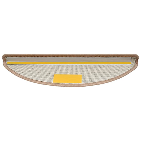 Porrasmatot 10 kpl 56x17x3 cm Vaaleanruskea Puolipyöreä