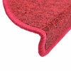 Porrasmatot 10 kpl 56x17x3 cm punainen puolipyöreä
