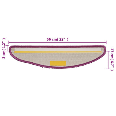 Porrasmatot 10 kpl 56x17x3 cm violetti