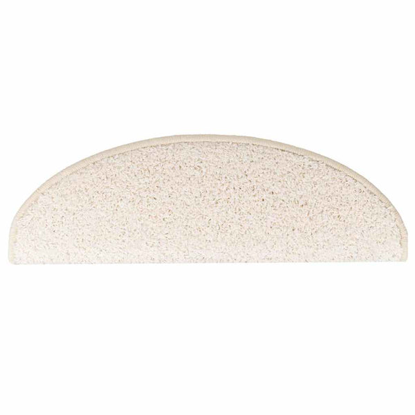 Porrasmatot 10 kpl 65x21x4 cm valkoinen puolipyöreä suuri