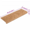 Porrasmatot 10 kpl 65x21x4 cm beige