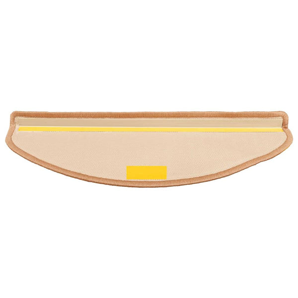Itsekiinnittyvät porrasmatot 10 kpl 65x21x4 cm beige