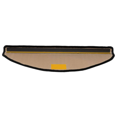 Itsekiinnittyvät porrasmatot 5 kpl 65x21x4 cm musta ja harmaa