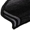 Itsekiinnittyvät porrasmatot 5 kpl 65x21x4 cm musta ja harmaa
