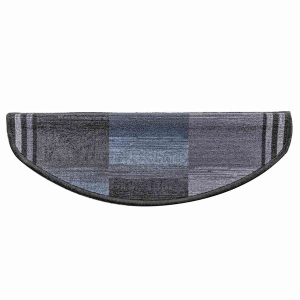 Itsekiinnittyvät porrasmatot 10 kpl 65x21x4 cm musta ja harmaa
