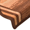 Itsekiinnittyvät porrasmatot 5 kpl 65x21x4 cm ruskea