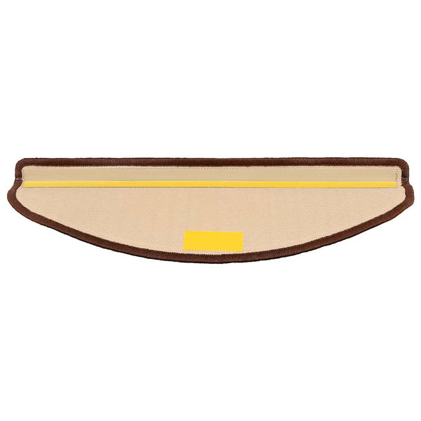 Itsekiinnittyvät porrasmatot 10 kpl 65x21x4 cm ruskea