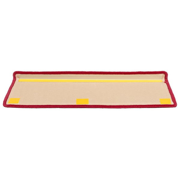 Itsekiinnittyvät porrasmatot 10 kpl 65x21x4 cm punainen