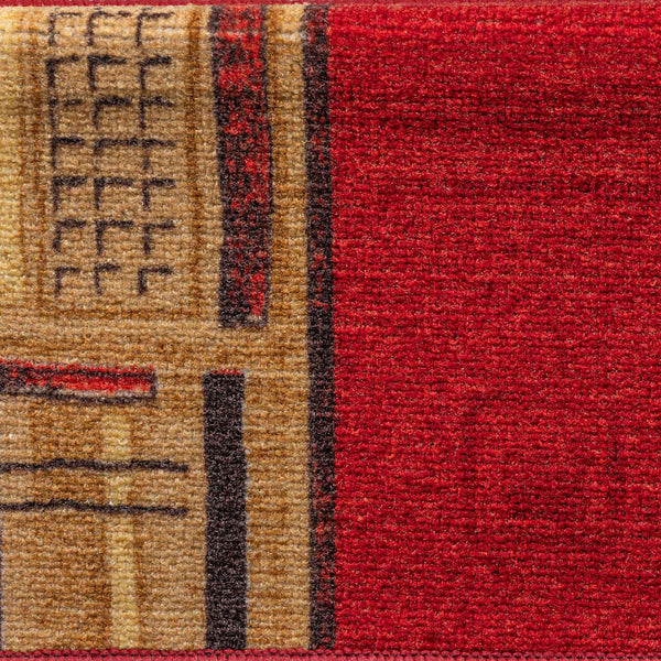 Itsekiinnittyvät porrasmatot 10 kpl 65x21x4 cm punainen