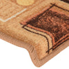 Itsekiinnittyvät porrasmatot 5 kpl 65x21x4 cm beige