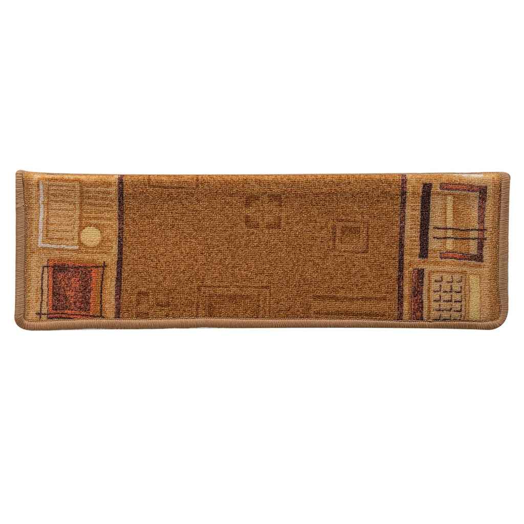 Beige itsekiinnittyvät porrasmatot Tudosiu 65x21x4cm (10 kpl)