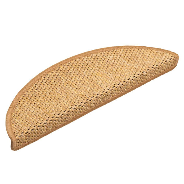 Itsekiinnittyvät porrasmatot sisaltyyli 15 kpl 56x17x3 cm sisal