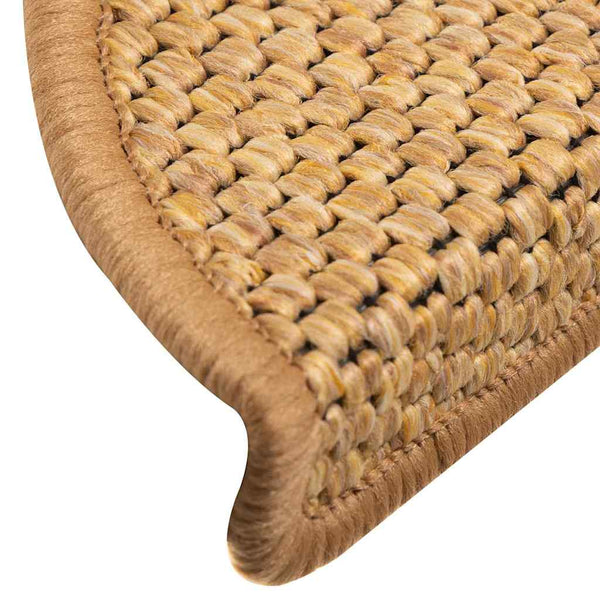 Itsekiinnittyvät porrasmatot sisaltyyli 15 kpl 56x17x3 cm sisal