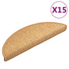 Itsekiinnittyvät porrasmatot sisaltyyli 15 kpl 56x17x3 cm sisal