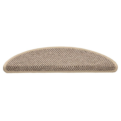 Itsekiinnittyvät porrasmatot sisaltyyli 15 kpl 56x17x3 cm beige