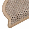 Beige itsekiinnittyvät porrasmatot Melitica 56x17x3cm (15 kpl)
