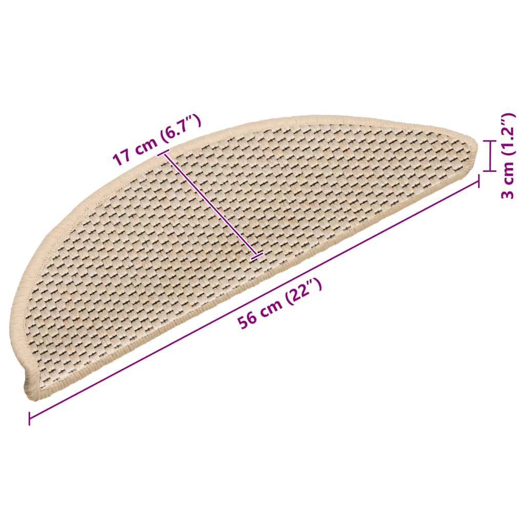 Kerma itsekiinnittyvät porrasmatot Melitica 56x17x3cm (15 kpl)