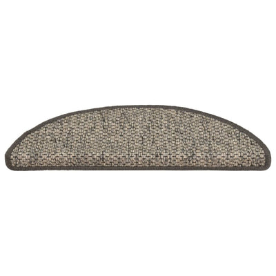 Itsekiinnittyvät porrasmatot sisaltyyli 15kpl 65x21x4cm antras.