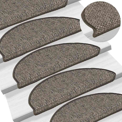 Antrasiitti itsekiinnittyvät porrasmatot sisaltyyli Melitica 65x21x4cm (15kpl)