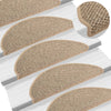 Itsekiinnittyvät porrasmatot sisaltyyli 15 kpl 65x21x4 cm beige