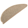 Itsekiinnittyvät porrasmatot sisaltyyli 15 kpl 65x21x4 cm beige