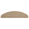Itsekiinnittyvät porrasmatot sisaltyyli 15 kpl 65x21x4 cm beige