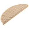 Itsekiinnittyvät porrasmatot sisaltyyli 15 kpl 65x21x4 cm beige