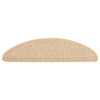 Itsekiinnittyvät porrasmatot sisaltyyli 15 kpl 65x21x4 cm beige