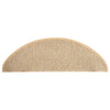 Itsekiinnittyvät porrasmatot sisaltyyli 15 kpl 65x21x4 cm beige