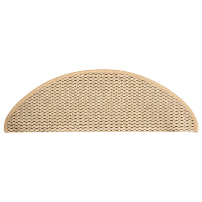 Itsekiinnittyvät porrasmatot sisaltyyli 15 kpl 65x21x4 cm beige