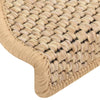 Itsekiinnittyvät porrasmatot sisaltyyli 15 kpl 65x21x4 cm beige
