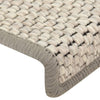 Itsekiinnittyvät porrasmatot sisaltyyli 15 kpl 65x21x4 cm beige