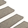 Itsekiinnittyvät porrasmatot sisaltyyli 15 kpl 65x21x4 cm beige