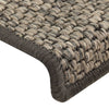 Itsekiinnittyvät porrasmatot sisaltyyli 15 kpl 65x21x4 cm beige