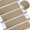 Itsekiinnittyvät porrasmatot sisaltyyli 15 kpl 65x21x4 cm beige