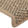 Itsekiinnittyvät porrasmatot sisaltyyli 15 kpl 65x21x4 cm beige