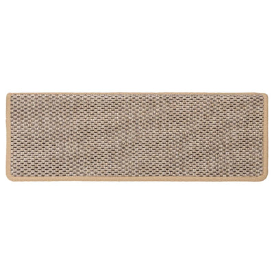 Itsekiinnittyvät porrasmatot sisaltyyli 15kpl 65x21x4cm v.beige