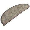 Itsekiinnittyvät porrasmatot 15 kpl 56x17x3 cm beige ja harmaa