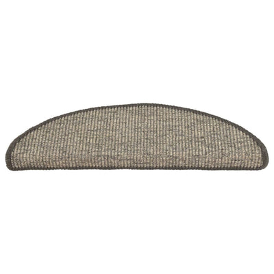 Itsekiinnittyvät porrasmatot 15 kpl 56x17x3 cm beige ja harmaa