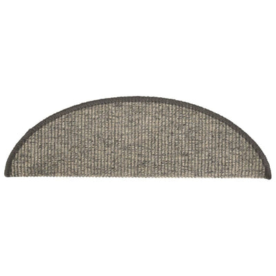 Itsekiinnittyvät porrasmatot 15 kpl 56x17x3 cm beige ja harmaa
