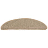 Itsekiinnittyvät porrasmatot 15 kpl 56x17x3 cm tumma beige